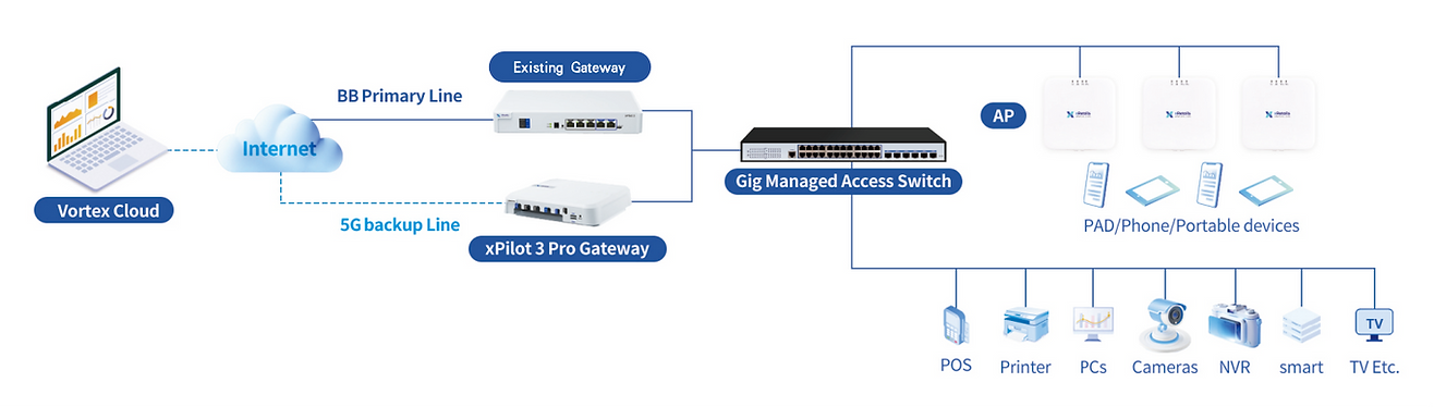 Scenario 1: Existing Store Network Architecture